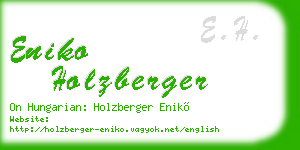 eniko holzberger business card